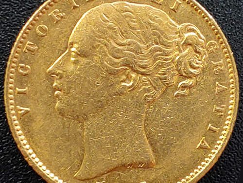 G.B. XF 1863 Queen Victoria Die II Shield Type Gold Sovereign
