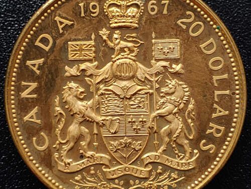 Canada BU 1967 Centennial Gold 20 Dollars .529oz AGW