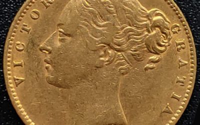G.B. XF 1861 QV Shield Type Gold Sovereign