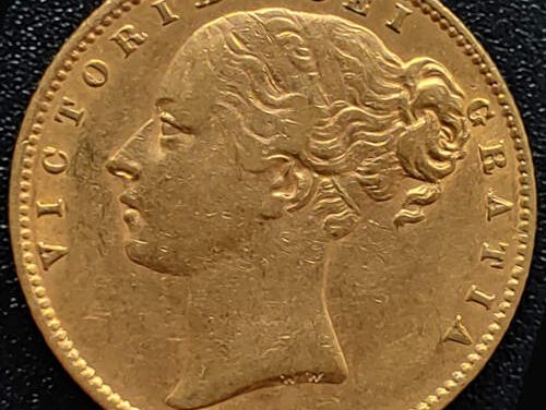 G.B. XF 1861 QV Shield Type Gold Sovereign