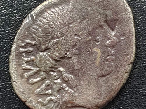 Man. Acilous Glabrio 49 BC 18mm 3.4gm Silver Denarius w/ Salus etc