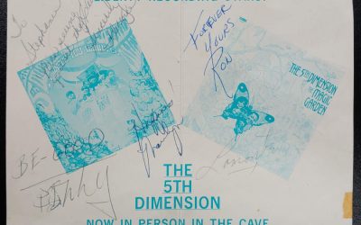 The Cave, Vancouver 1968 5th Dimension Autographed Card