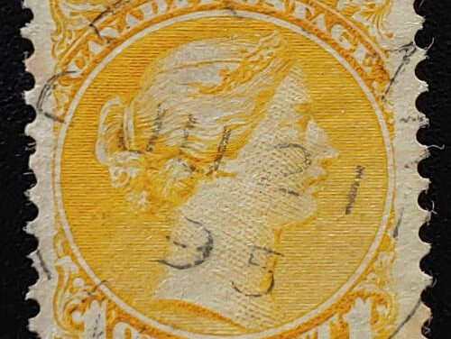 Canada #35viii Fine 21 Ju 1895 Used 1c Strand of Hair Variety