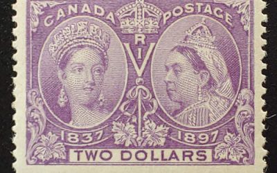 Canada #62 Fine Mint HR 1897 $2 Jubilee