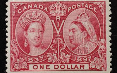 Canada #61 Fine Mint HR 1897 $1 Jubilee