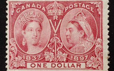 Canada #61 Fine Mint HR 1897 $1 Jubilee