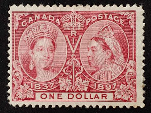 Canada #61 Fine Mint HR 1897 $1 Jubilee