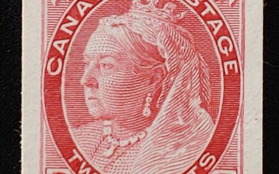 Canada #77P VF 1899 2c Carmine Plate Proof, only 551 printed
