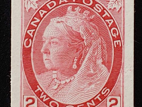 Canada #77P VF 1899 2c Carmine Plate Proof, only 551 printed