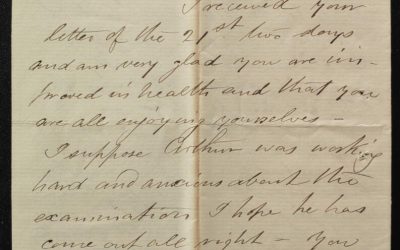 New Westminster, B.C. 9 Jl 1882 4-pg Marcus Smith letter to wife