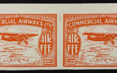 Canada #CL50e VF Mint HR 1930 10c Imperf Pair w/ Break in Oval