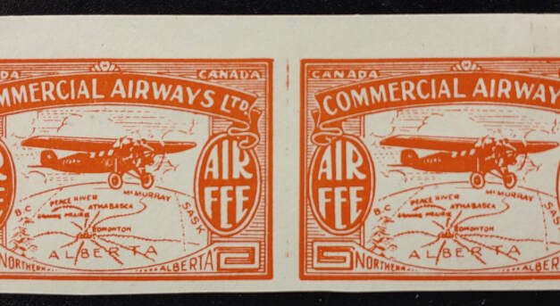 Canada #CL50e VF Mint HR 1930 10c Imperf Pair w/ Break in Oval