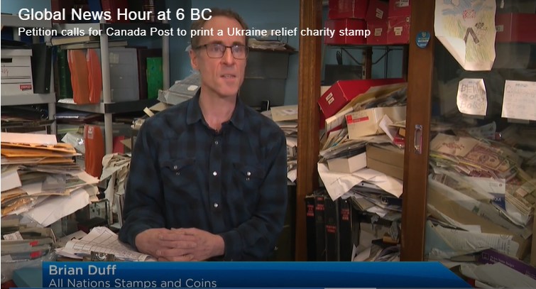 Global News TV – Brian Grant Duff looking to help Ukrainian Refugees