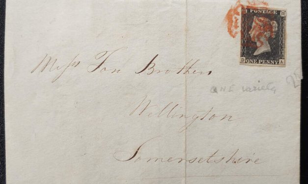 G.B. #1 21 Nov 1840 1d Black Bradford/Wellington FLS