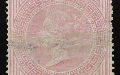 G.B. #57 Fine Used 5/- Victoria Plate 2