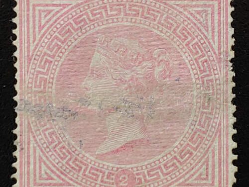 G.B. #57 Fine Used 5/- Victoria Plate 2