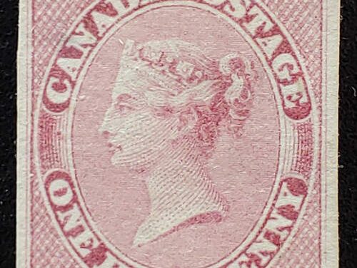 Canada #8 Fine Unused 1857 1/2d Rose, 2021 Greene Cert.