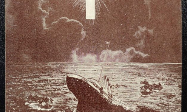 Titanic Unused Bamforth & Co. Nearer my God to Thee Postcard, aging