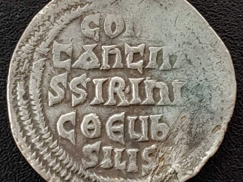 Byzantine 813-820 AD Leo V the Armenian 2gm Silver Miliaresion
