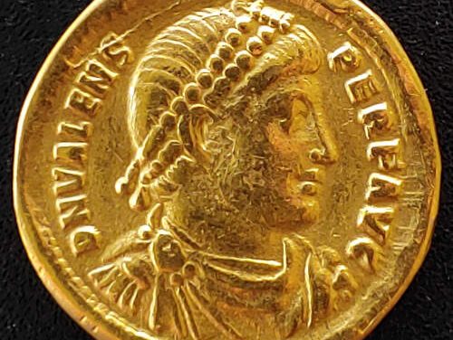 Valens 364-378 AD 4.38gm Gold Solidus struck at Antioch