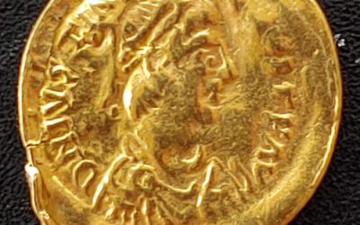 Byzantine 527-565AD Justinian I 1.43gm Gold Tremissis