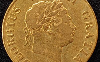G.B./Colonial Cda VF 1817 George VIII Gold Half Sovereign