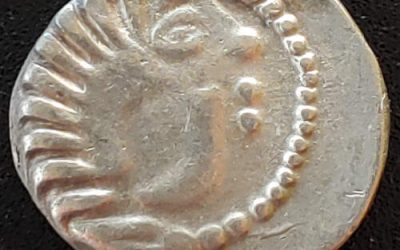 Danubian Celts 1st Century BC 3.29gm Silver Drachm, flat flan