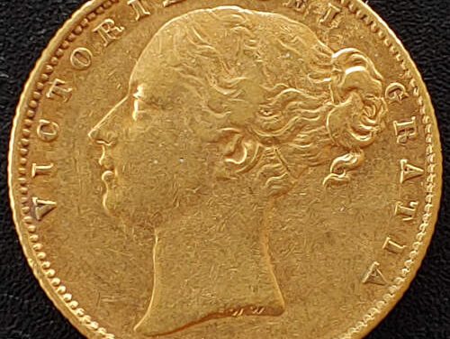 G.B./Colonial Canada VF 1862 Shield Type Victoria Gold Sovereign