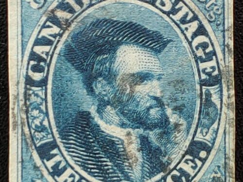 Canada #7ii F/VF Used 1855 10d Major re-entry, Cert.