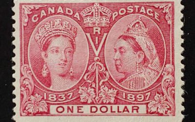 Canada #61 Fine Unused 1897 $1 Jubilee