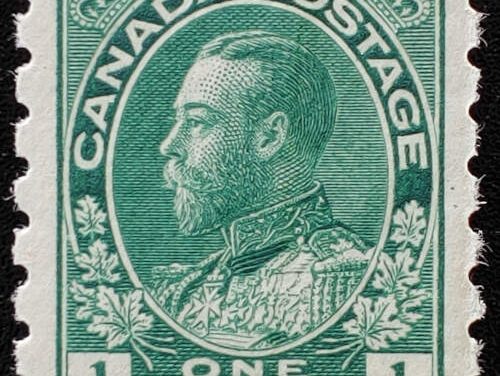 Canada #125 VFNH 1912 1c Coil shade