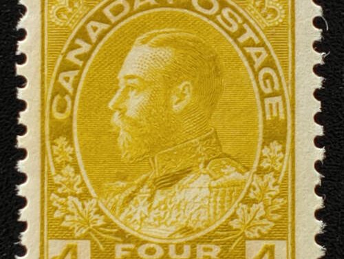 Canada #110 VFNH 1922 4c Admiral shade