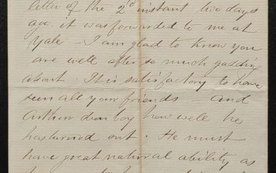 New Westminster, B.C. 18 July 1882 3-pg Marcus Smith letter to wife