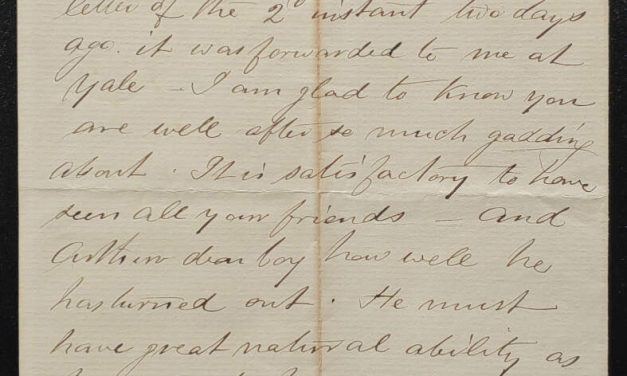 New Westminster, B.C. 18 July 1882 3-pg Marcus Smith letter to wife