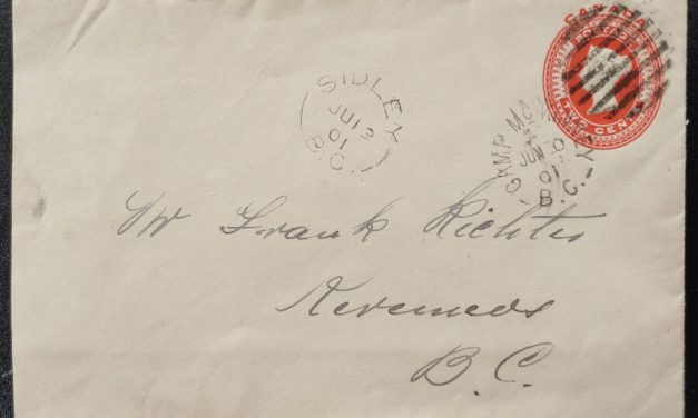 Camp McKinney & Sidley, B.C. dual RF D 1901 Postal Stationery