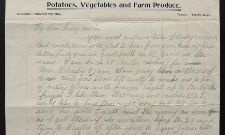 Coutlee, B.C. 1910 Shuttleworth Letter on Cleasby Invoice
