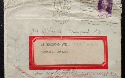 Vancouver, B.C. much traveled 1945 3c Canal Zone Cover and letters