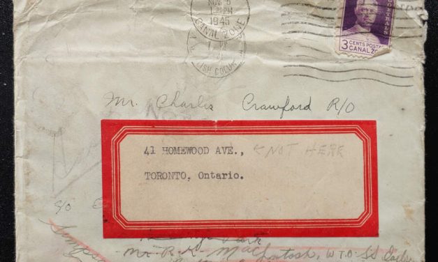 Vancouver, B.C. much traveled 1945 3c Canal Zone Cover and letters