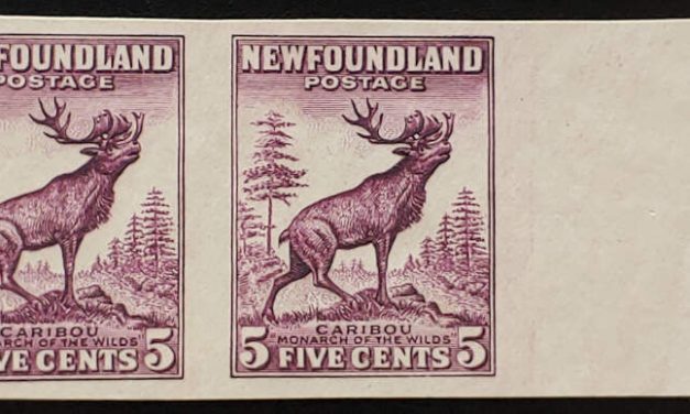 Newfoundland #190a VF Unused 1932/37 5c Imperforate Pair