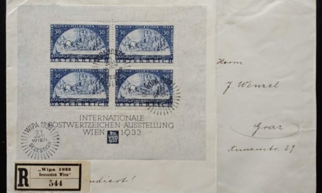 Austria #B111a 25 Jun 1933 Registered WIPA Show S/S etc Cover