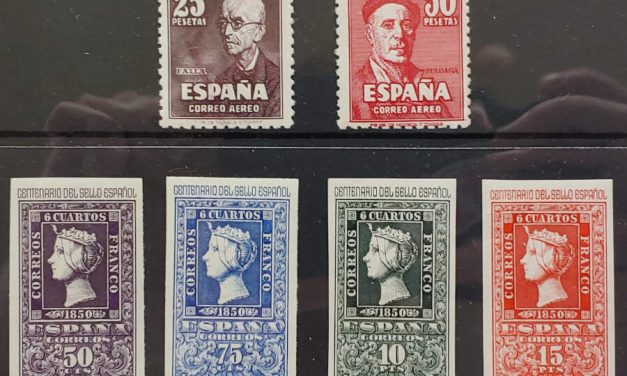 Spain #776-9, C123-4 F/VF Never Hinged 1950 Set duo (6)