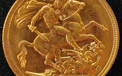 Australia AU 1902M Edward VII Gold Sovereign .234oz AGW