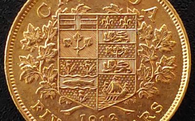 Canada XF 1913 George V Gold $5