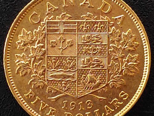 Canada XF 1913 George V Gold $5