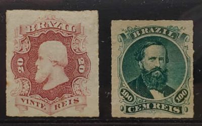Brazil #61/67 Mint 1877 Dom Pedro quartet