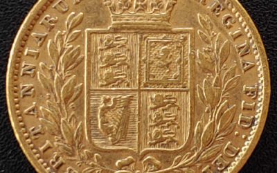 G.B./Colonial Canada VF 1853 Queen Victoria Gold Sovereign .2355oz