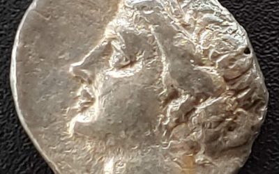 Greece/Euboea-Eretria 357-267 BC 3gm Silver Drachm w/ Nymph etc