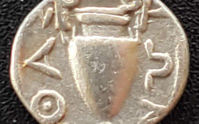 Thrace-Thasos 411-350 BC .89gm Silver Trihemiobol w/ Satyr etc