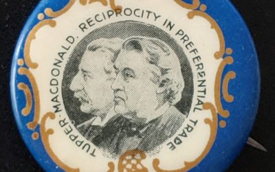 Tupper-Macdonald Reciprocity in Preferential Trade Pinback Badge