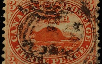 Canada #12 Fine Used 1859 3d Red Perforated Pence